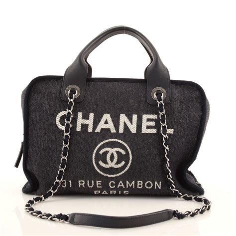 chanel small bowling bag with chain|Chanel deauville bowling bag.